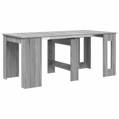 vidaXL Dinning Table 180 x 85 x 75 cm Engineered Wood Grey Sonoma 2