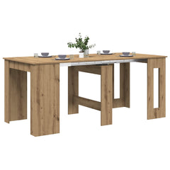 vidaXL Dinning Table Artisan Oak 180 x 85 x 75 cm Engineered Wood 3