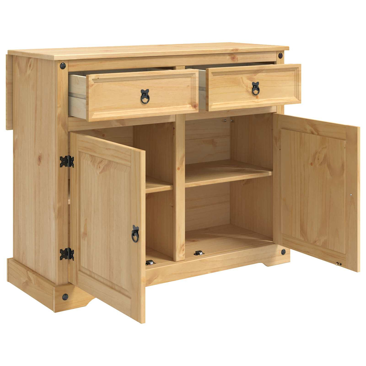 Kitchen Island Set 112 x 70 x 91.5 cm Honey wax