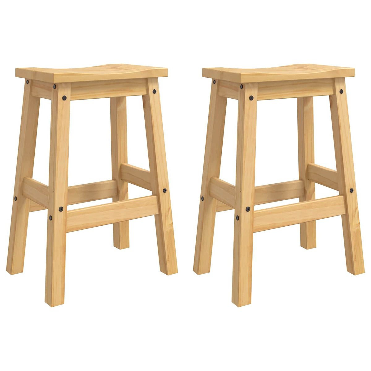 Kitchen Island Set 3 pcs 112 x 77 x 91.5 cm Honey wax
