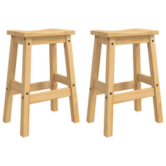 Kitchen Island Set 3 pcs 112 x 77 x 91.5 cm Honey wax