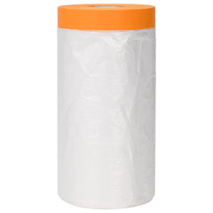 vidaXL Dust Sheet with Adhesive Tape 12 pcs Transparent 140 x 3300 cm 5