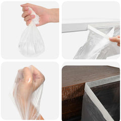 vidaXL Dust Sheet with Adhesive Tape 12 pcs Transparent 240 x 2000 cm 6