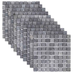 vidaXL Mosaic Tiles Grey 30 x 30 cm Marble 2