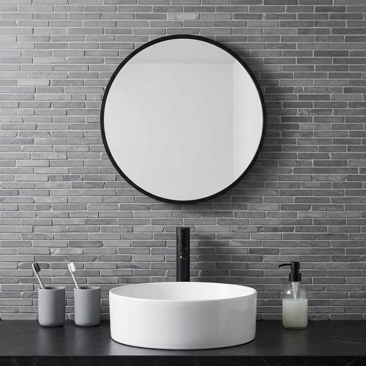 Mosaic Tiles 30 x 30 cm Marble Grey