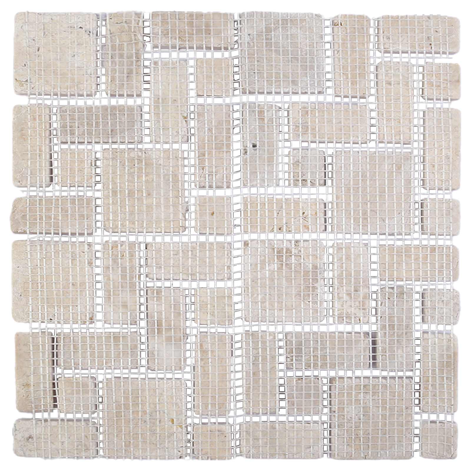 vidaXL Mosaic Tiles Cream 30 x 30 cm Marble 6