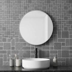 vidaXL Mosaic Tiles Grey 30 x 30 cm Marble 3