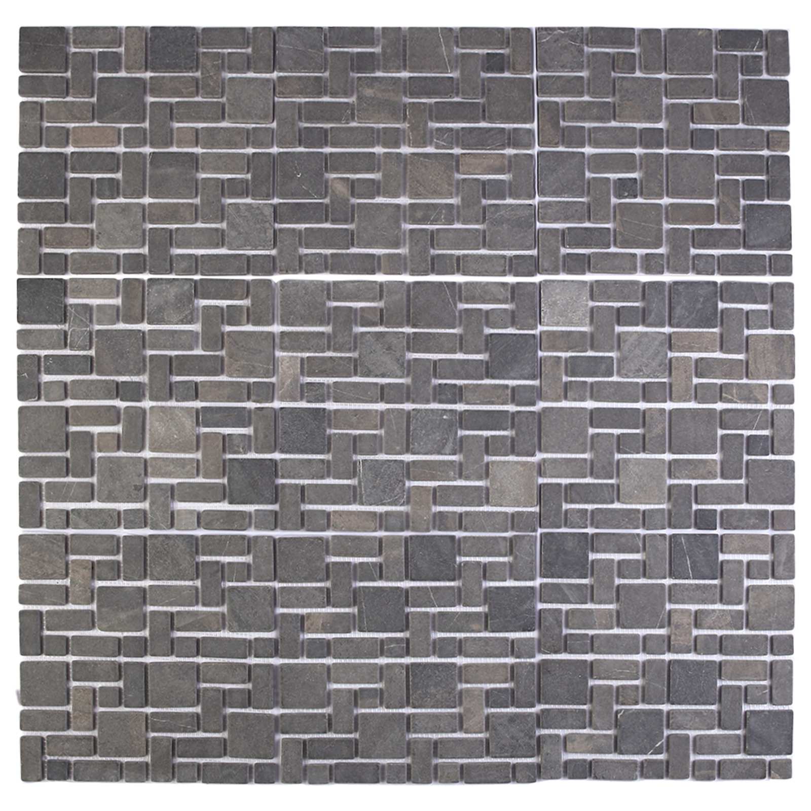 vidaXL Mosaic Tiles Grey 30 x 30 cm Marble 5