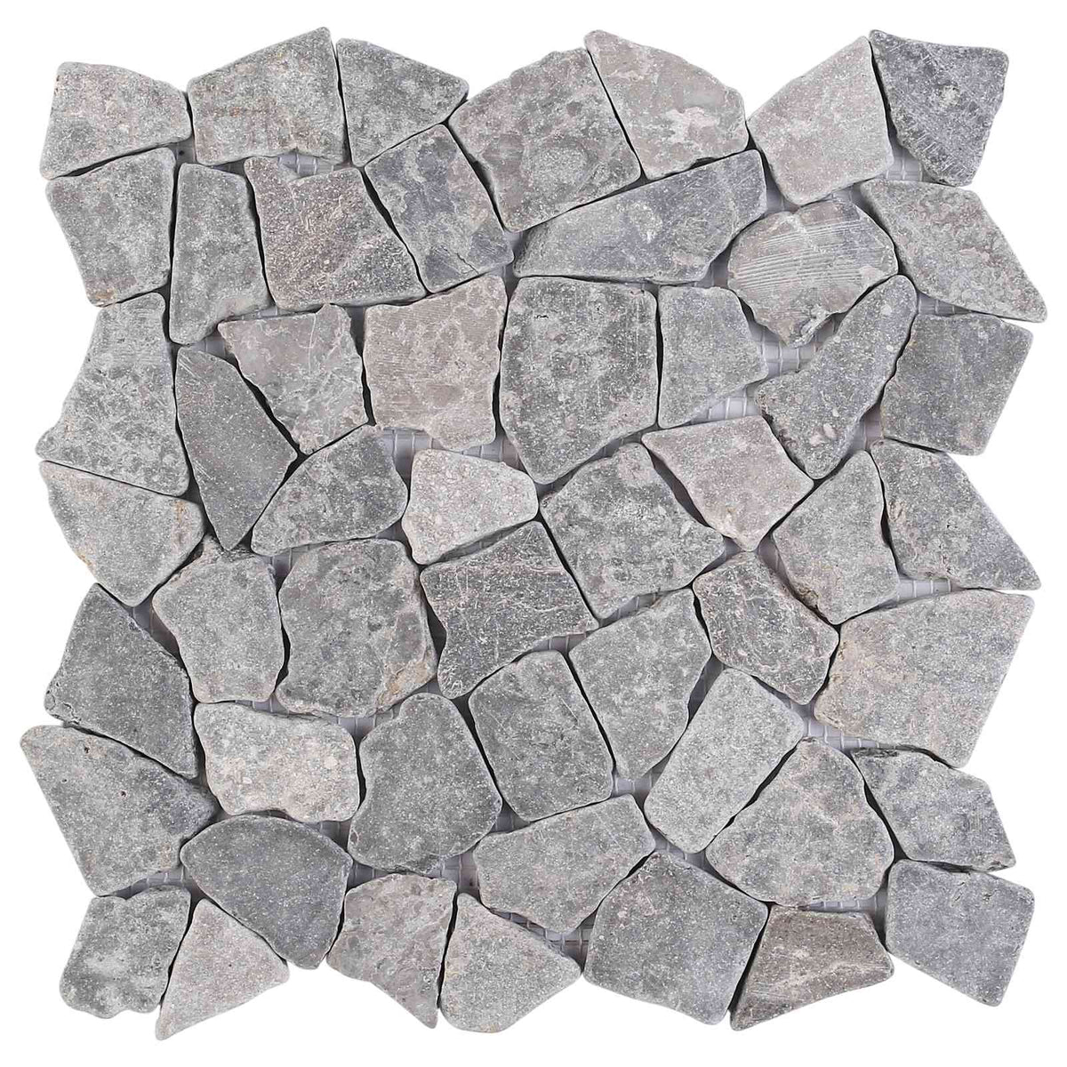 Mosaic Tiles 30 x 30 cm Marble Light grey