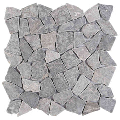 Mosaic Tiles 30 x 30 cm Marble Light grey