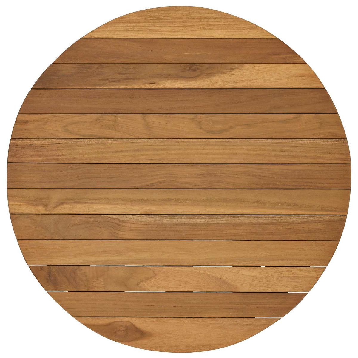Table Top Ø 40 x 3.5 Round Solid Teak Wood Natural Ø 50 cm