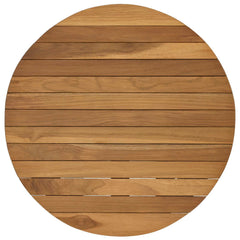 Table Top Ø 40 x 3.5 Round Solid Teak Wood Natural Ø 50 cm