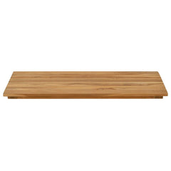 vidaXL Table Top 80 x 40 x 3.5 cm Rectangular Solid Teak Wood Natural 3