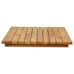 vidaXL Table Top 80 x 40 x 3.5 cm Rectangular Solid Teak Wood Natural 4