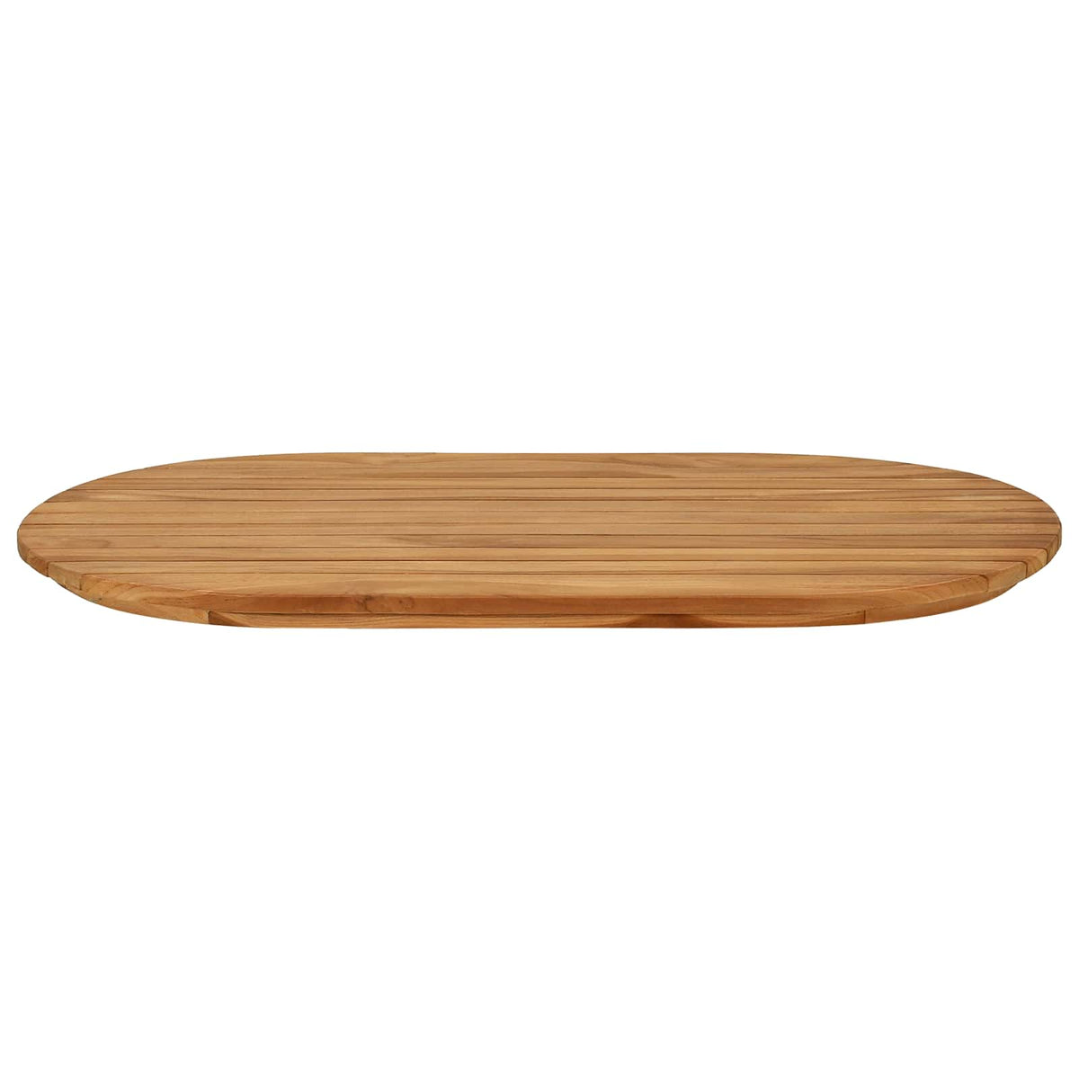 Table Top Oval Solid Teak Wood Natural, image 3