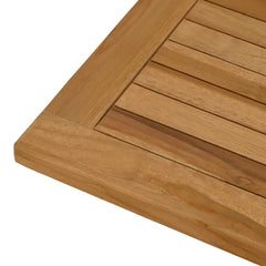 vidaXL Table Top Rectangular Solid Teak Wood Natural 6