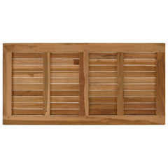 vidaXL Table Top Rectangular Solid Teak Wood Natural 5