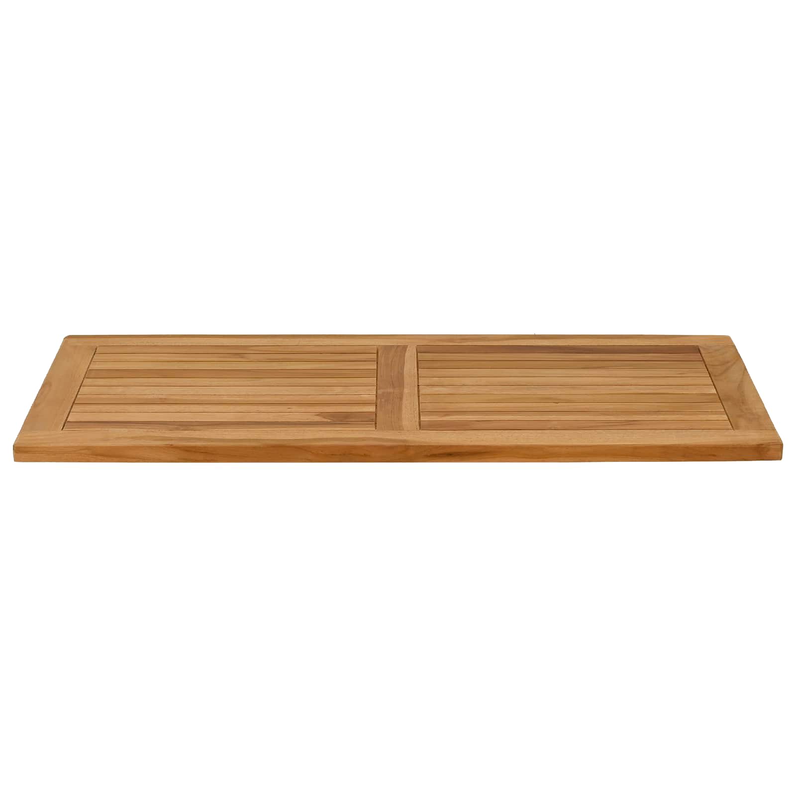 vidaXL Table Top Rectangular Solid Teak Wood Natural 3