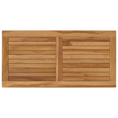 vidaXL Table Top Rectangular Solid Teak Wood Natural 2