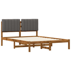 Bed Frame Upholstered Headboard Length Natural Light Grey