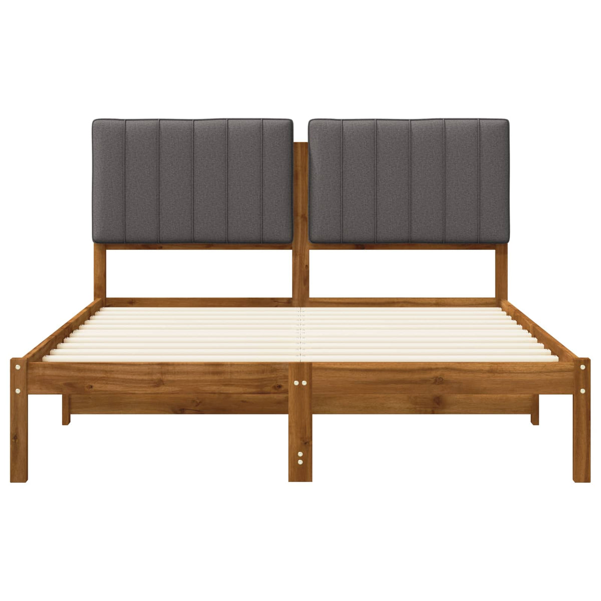 Bed Frame Upholstered Headboard Length Natural Light Grey