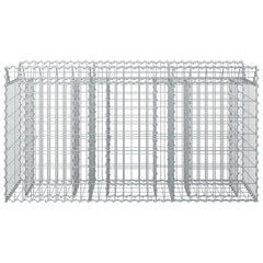 vidaXL Gabion Raised Bed 150 x 50 x 80 cm Galvanised Steel Silver 5