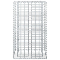 vidaXL Gabion Raised Bed 90 x 50 x 150 cm Galvanised Steel Silver 6