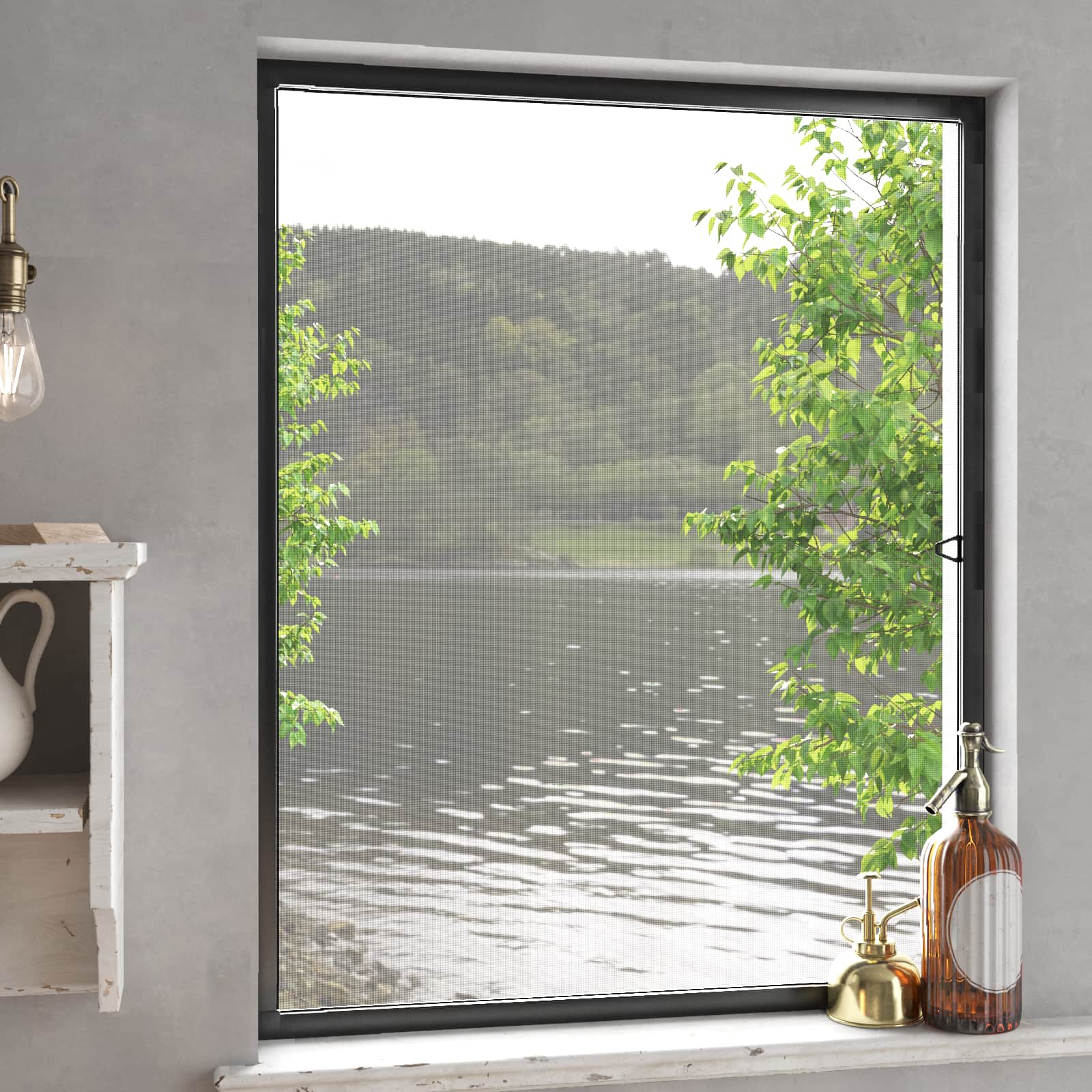 vidaXL Insect Screen for Windows Anthraciate 130 x 150 cm 1