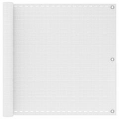 Balcony Screen Rectangular 90 x 1200 cm HDPE Width 90 cm Drop 1200 cm White