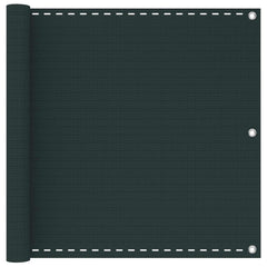 Balcony Screen Rectangular 90 x 1200 cm HDPE Width 90 cm Drop 1200 cm Dark green