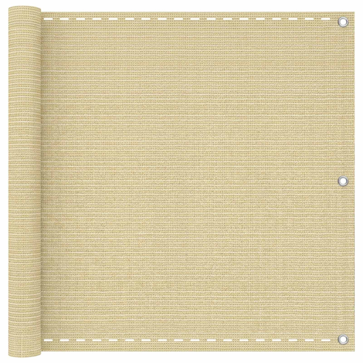 vidaXL Balcony Screen Rectangular 90 x 1200 cm HDPE Beige 1