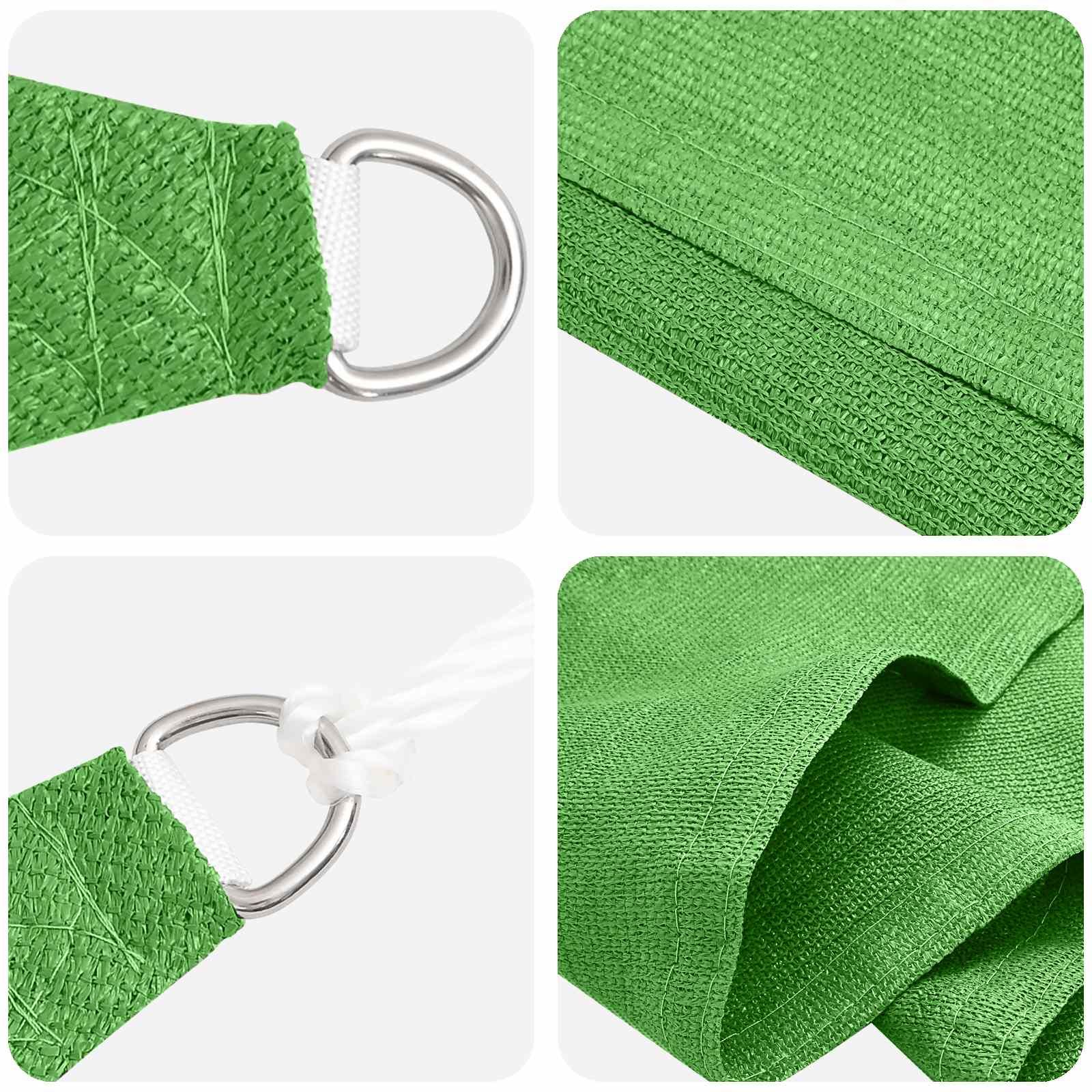 vidaXL Sunshade Sail 2 x 6 m HDPE Rectangular Light Green 2