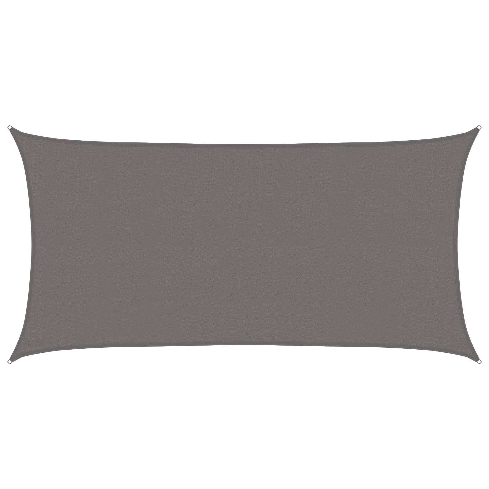 vidaXL Sunshade Sail 2 x 6 m HDPE Rectangular Light Grey 1