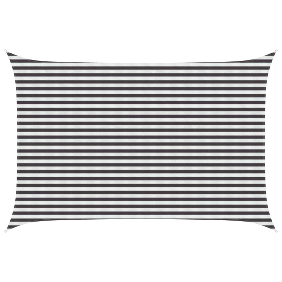 vidaXL Sunshade Sail Rectangular 3 x 4 m HDPE Anthracite and White 1