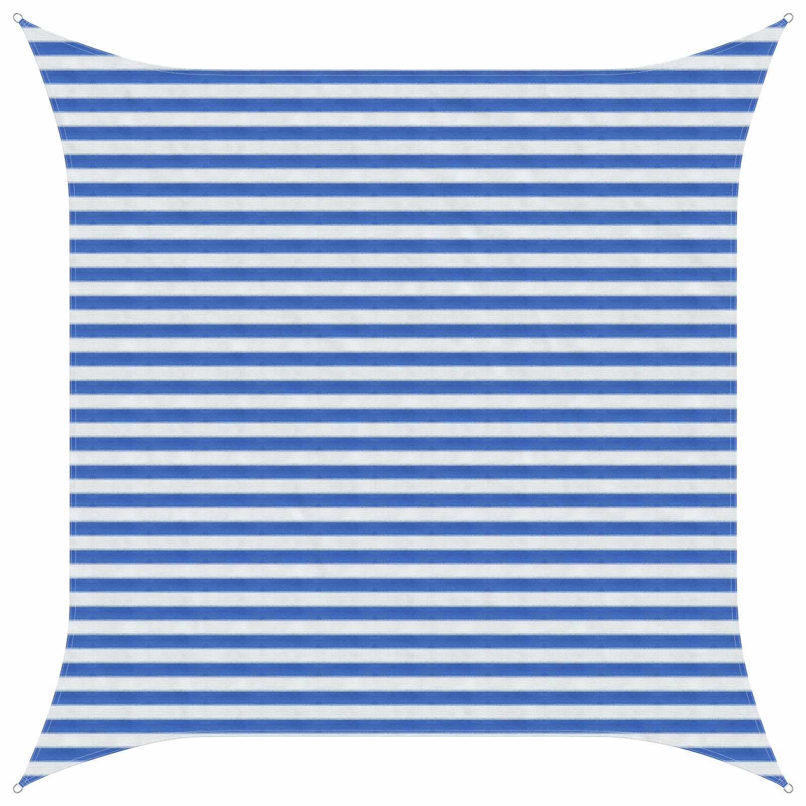 vidaXL Sunshade Sail Blue and White 3.6 x 3.6 m HDPE 1