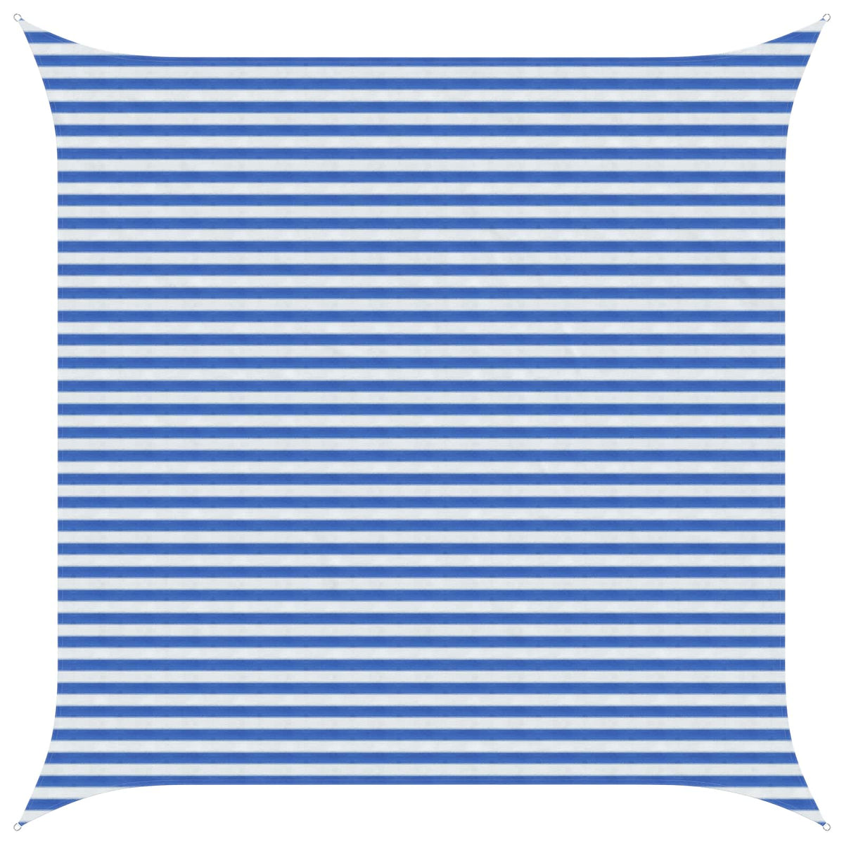 Sunshade Sail 160 g/m² 4.5x4.5 m HDPE Width 4.5 m Blue and white