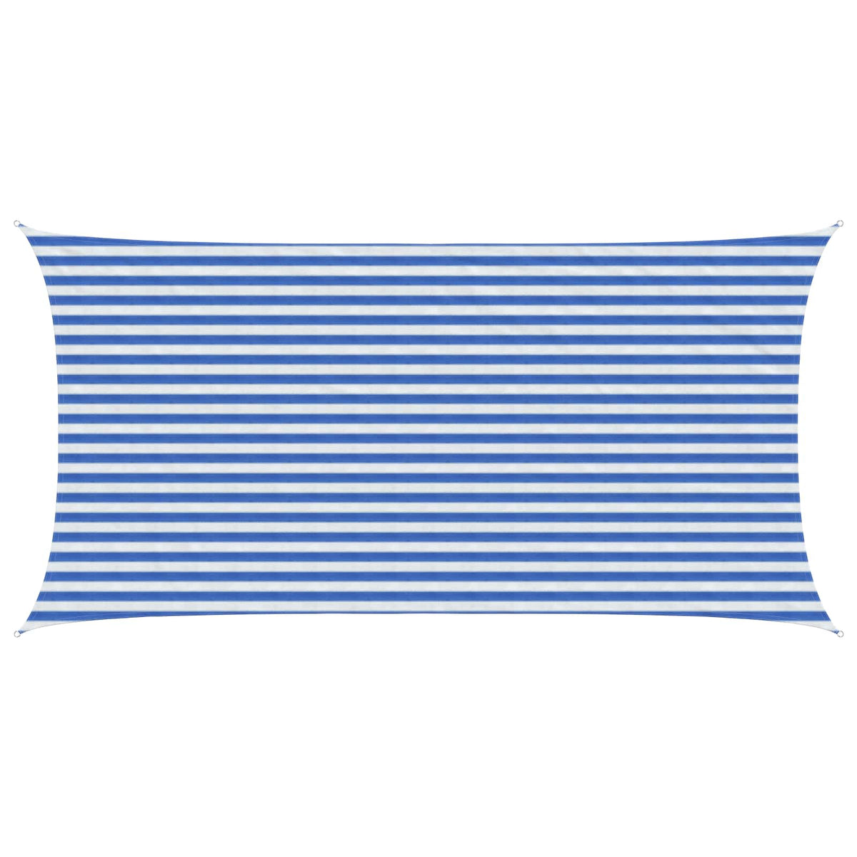 vidaXL Sunshade Sail Rectangular 2.5 x 5 m HDPE Blue and White 1