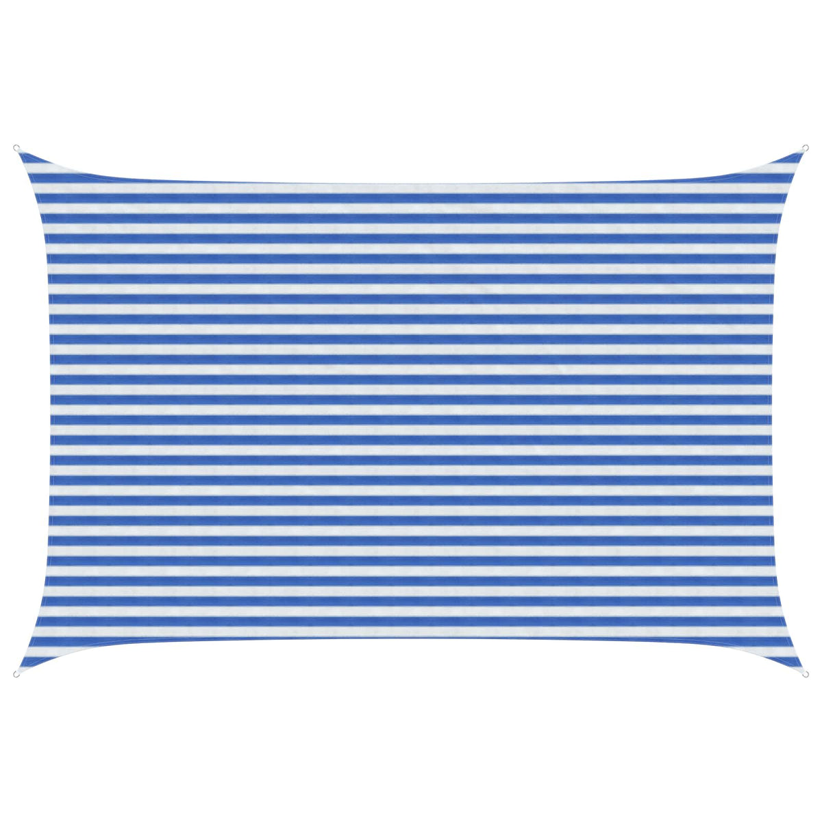 vidaXL Sunshade Sail Rectangular 3 x 4 m HDPE Blue and White 1