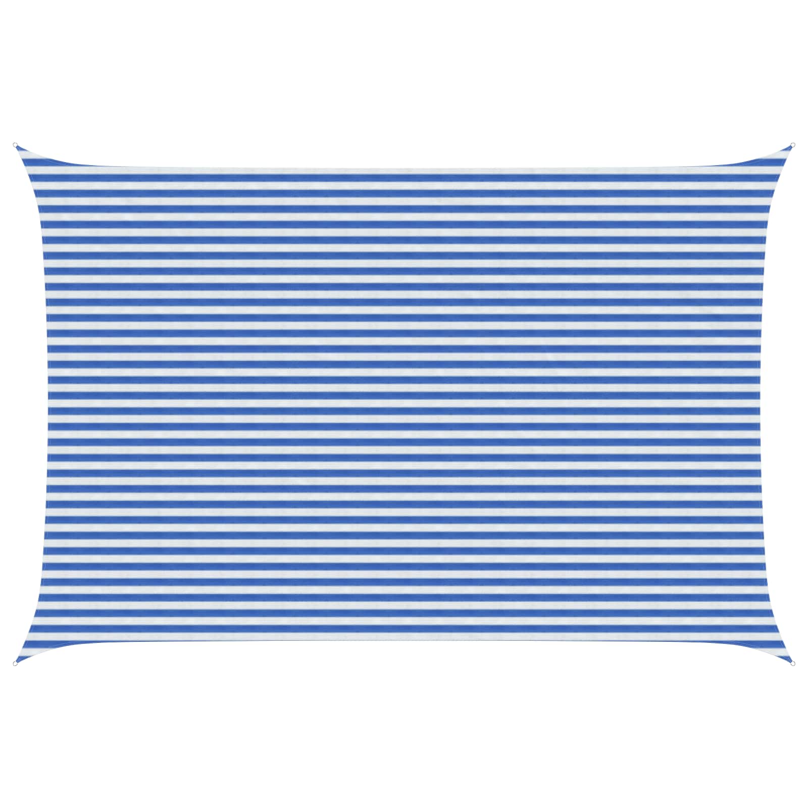 vidaXL Sunshade Sail 4 x 7 m HDPE Rectangular Blue and White 1