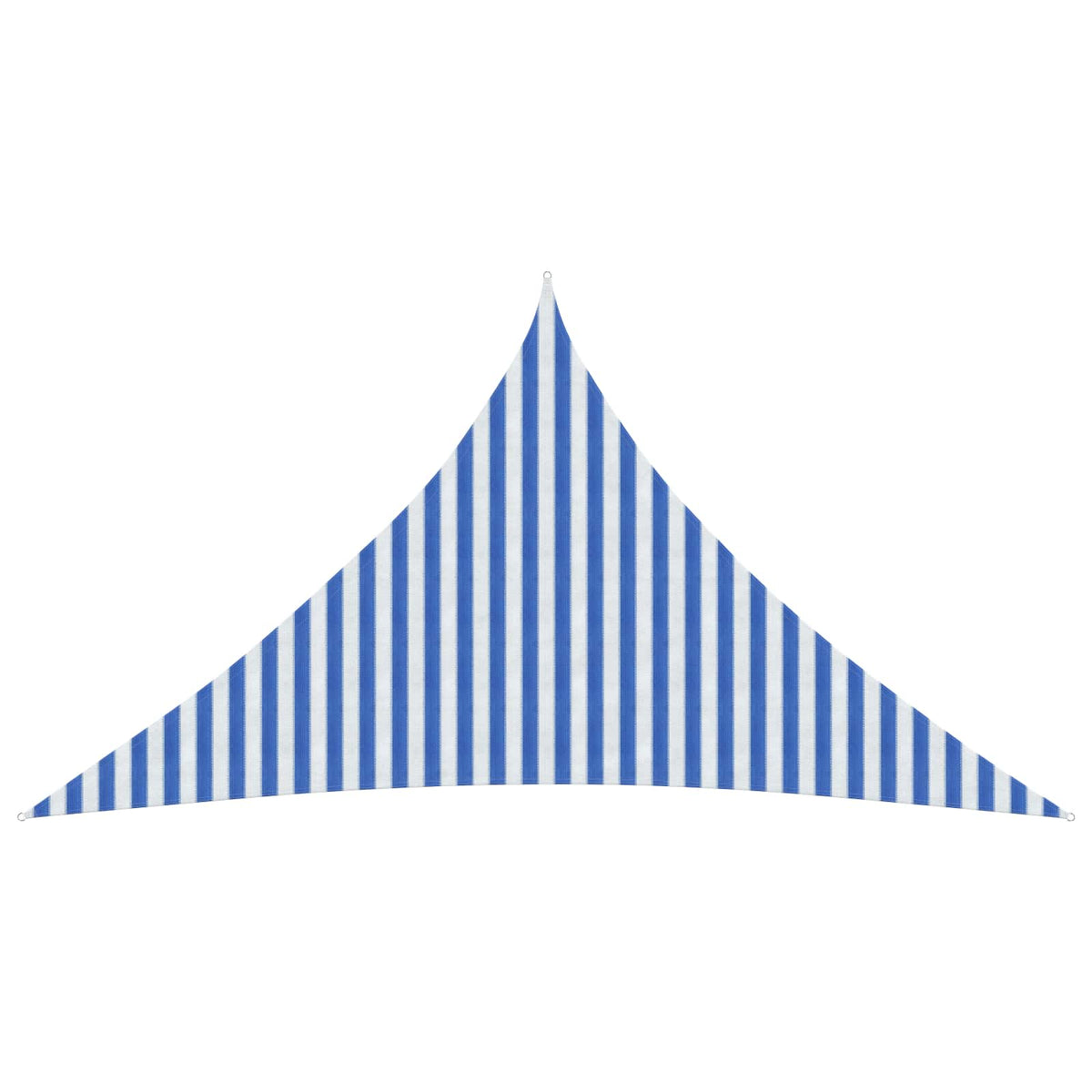 Sunshade Sail Triangular HDPE Blue and White