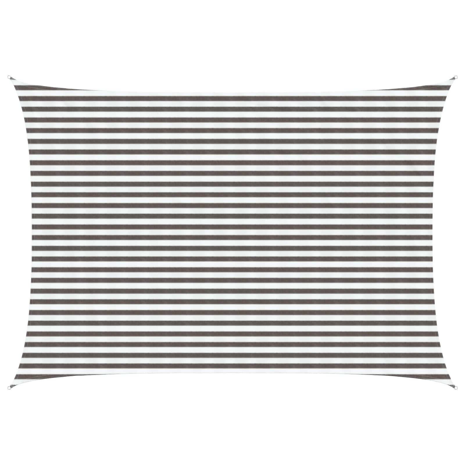 vidaXL Sunshade Sail 3.5 x 4.5 m HDPE Rectangular Light Grey and White 1