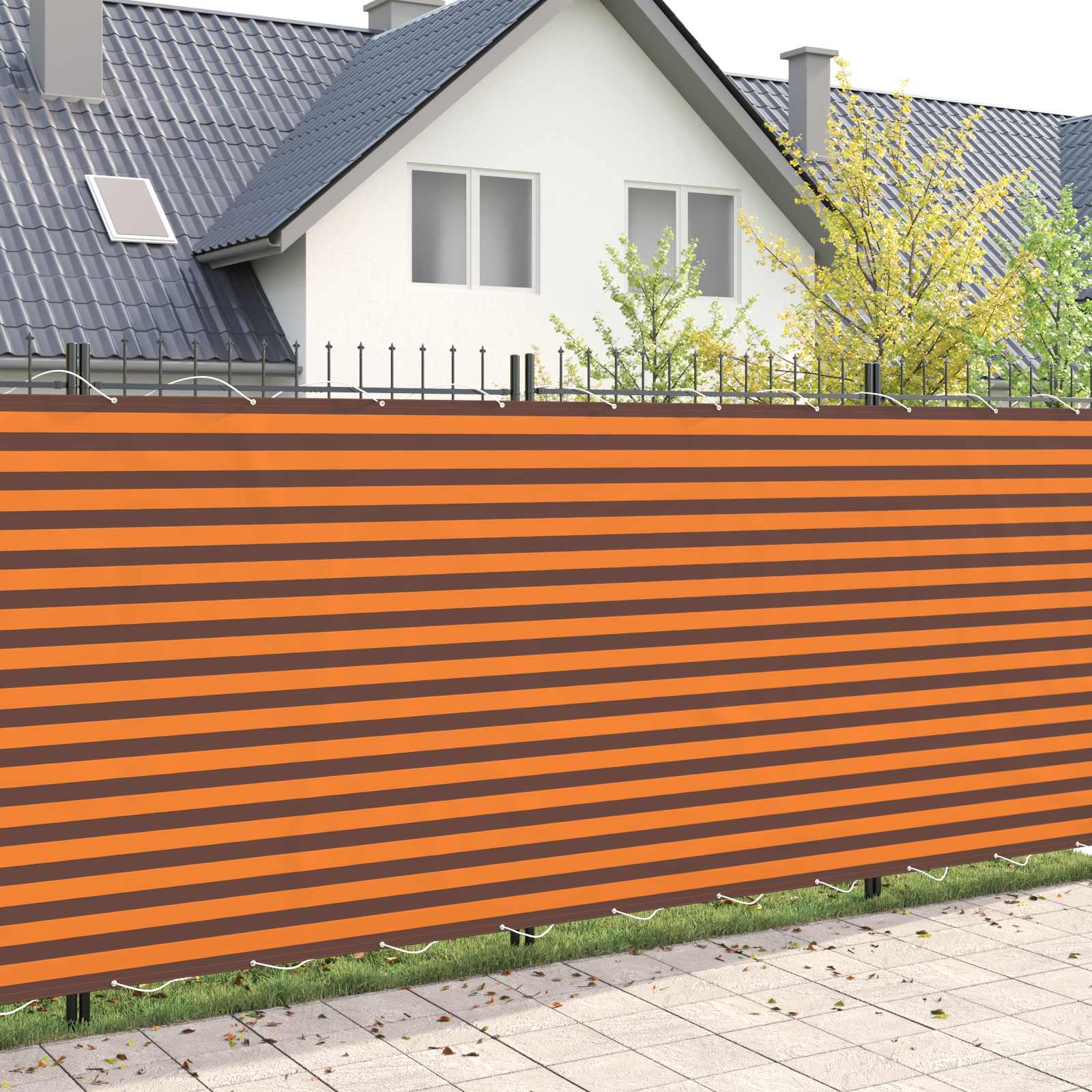 vidaXL Balcony Privacy Screen 200 x 500 cm Fabric with PU Coated 1