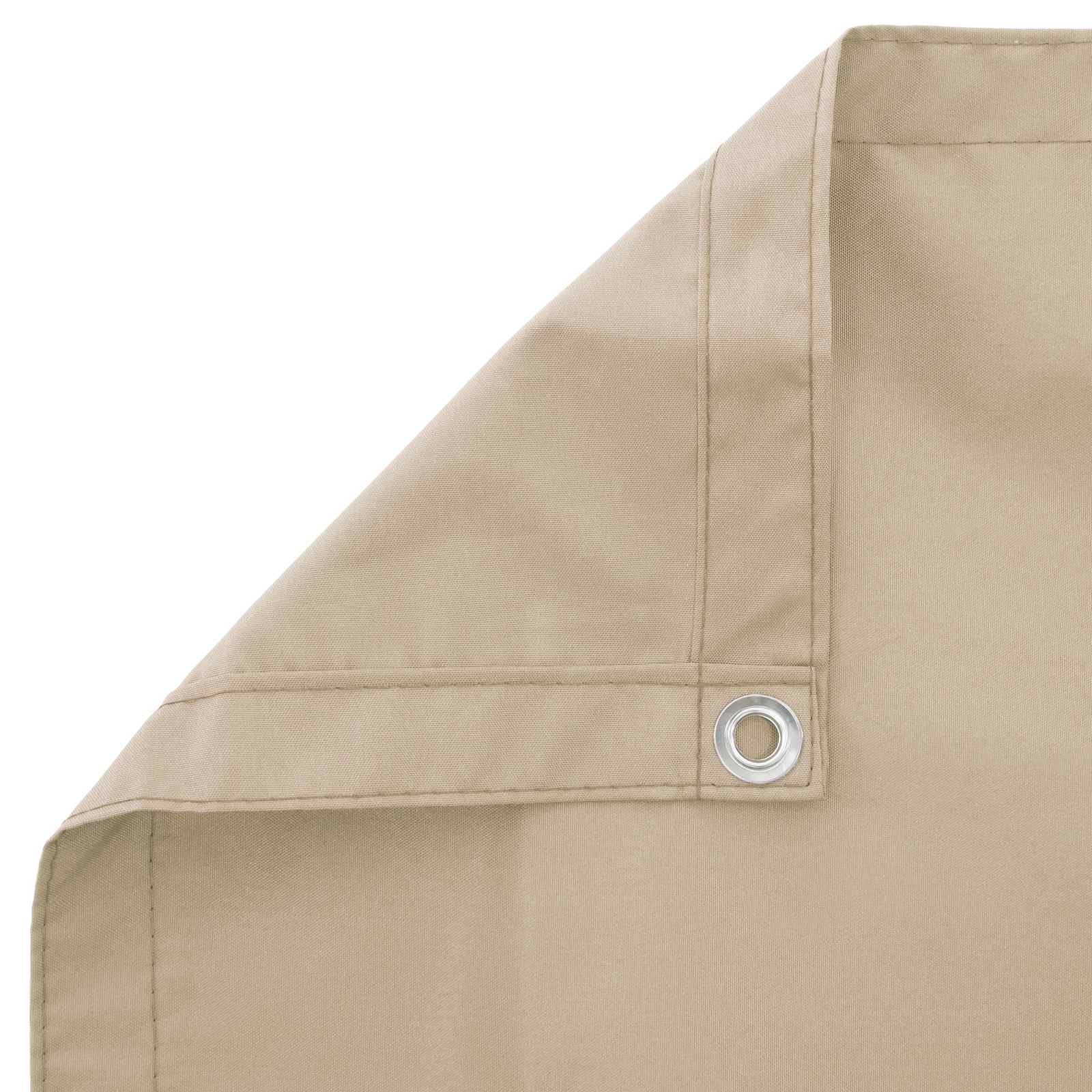 vidaXL Balcony Privacy Screen 200 x 500 cm Fabric with PU Coated Beige 4