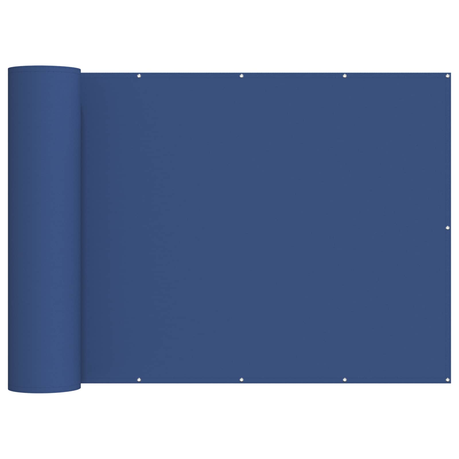 vidaXL Balcony Privacy Screen 150 x 700 cm Fabric with PU Coated Blue 2