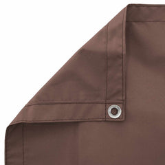 vidaXL Balcony Privacy Screen 180 x 600 cm Fabric with PU Coated Brown 4