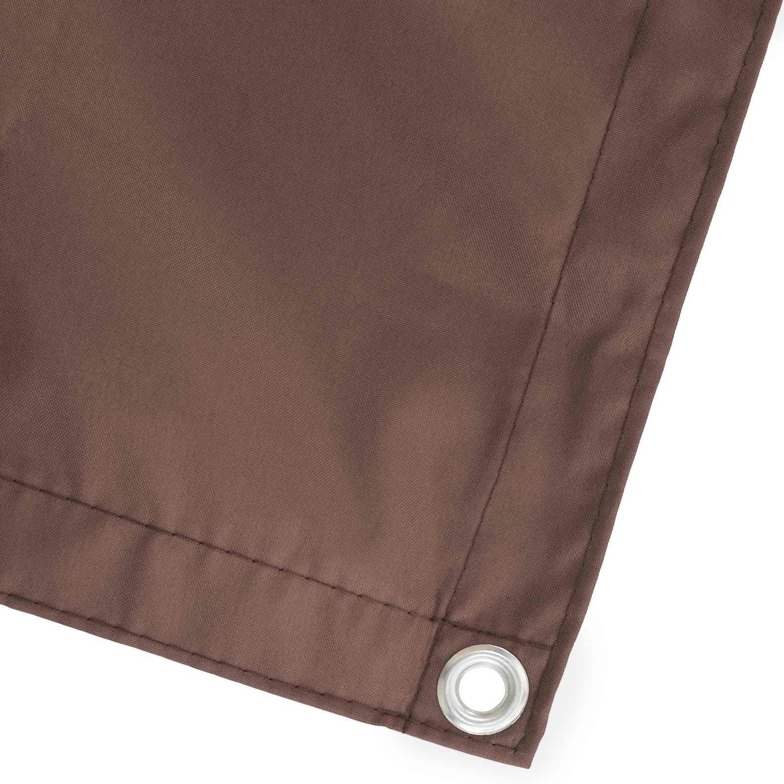 vidaXL Balcony Privacy Screen 200 x 600 cm Fabric with PU Coated Brown 3