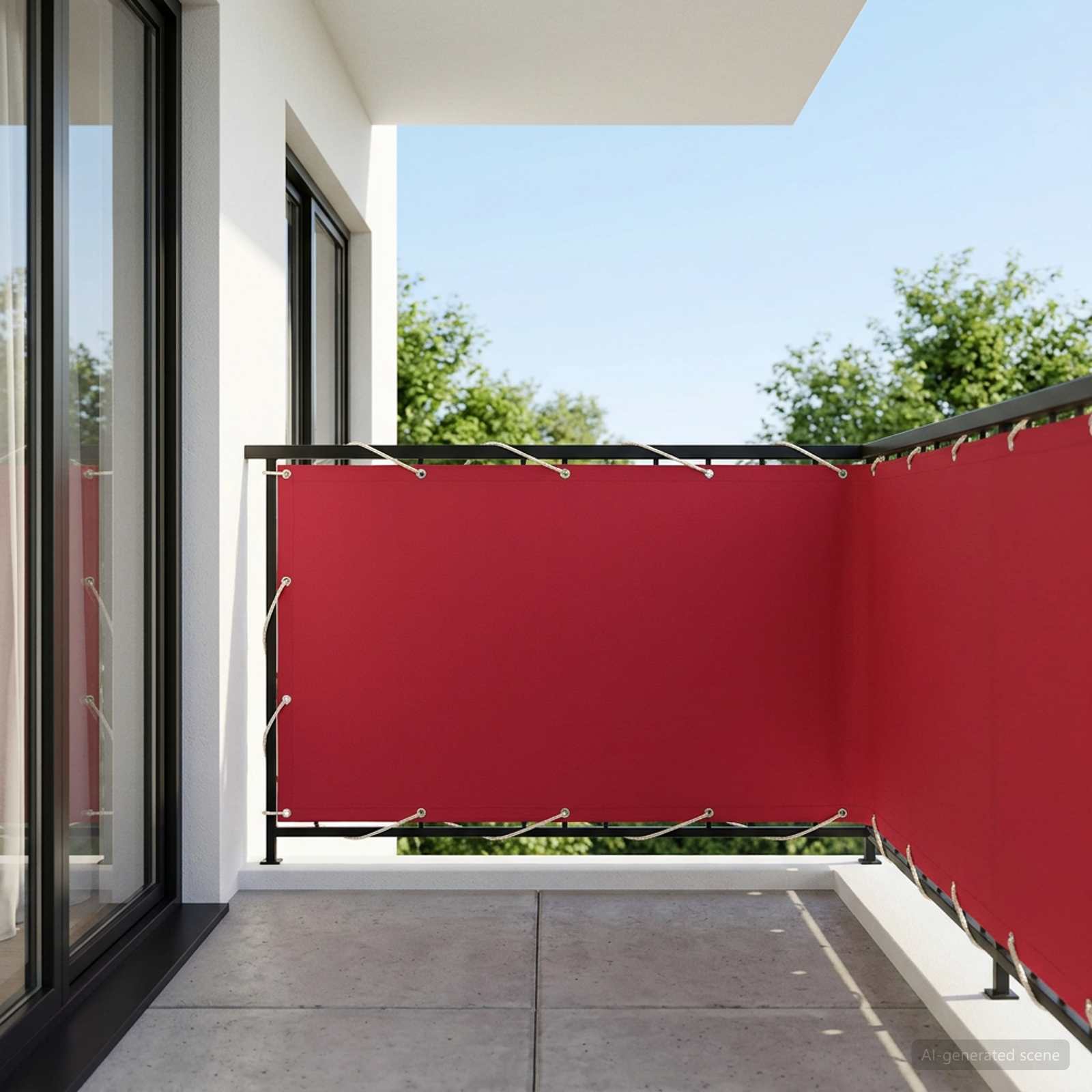 vidaXL Balcony Privacy Screen 150 x 800 cm Fabric with PU Coated 3