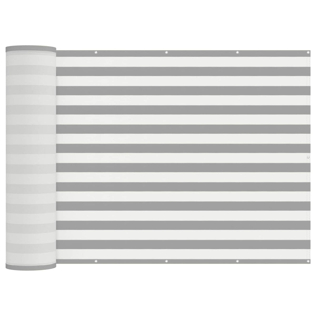 Balcony Privacy Screen Fabric PU Coated Width Drop Light grey white