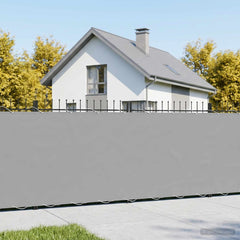 Balcony Privacy Screen 1.2 x 15 m Fabric with PU Coated Light grey
