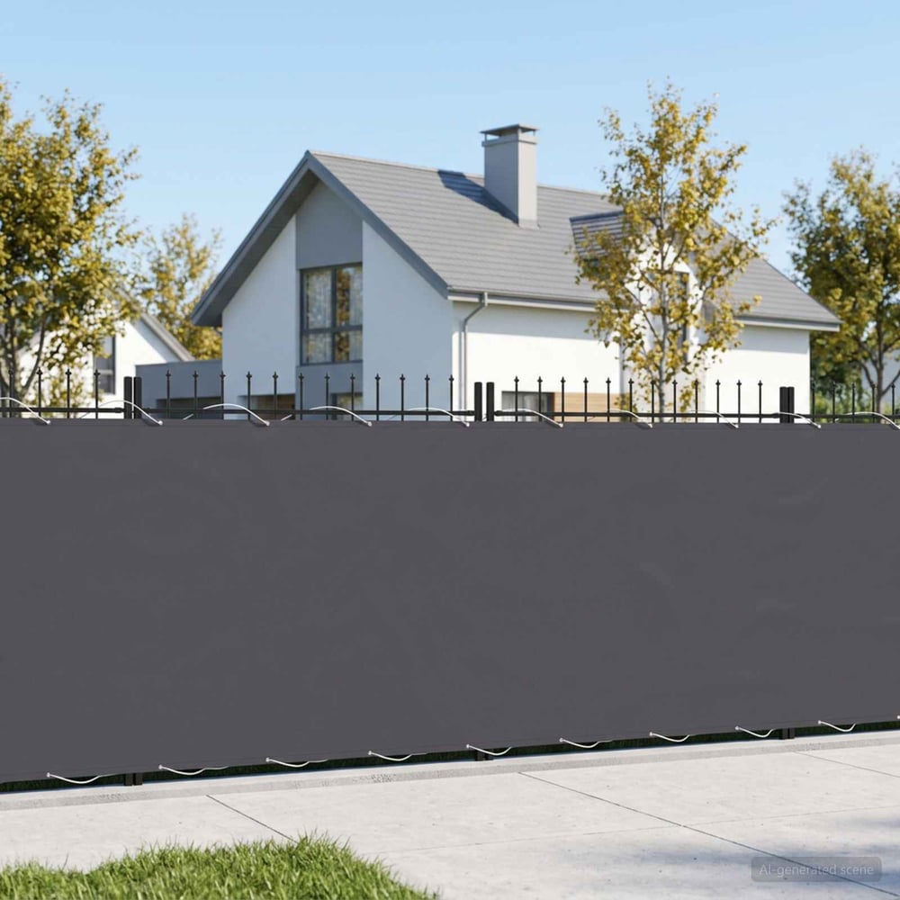 Balcony Privacy Screen 1.2 x 15 m Fabric with PU Coated Anthracite